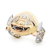 Riki-Mojag Tait, Verity Showase Jewellers Name of piece: Tertawa Masker (Laughing Mask)