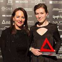 Silver design winner Amelia Fabian (right) with Najo managing director, Jo Tory