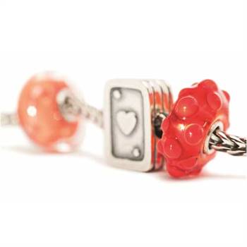 Trollbead's Scarlet Bud bead