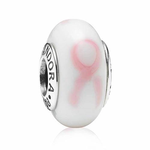 Pandora's latest Murano glass bead addition to its Pink Ribbon collection 