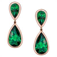 Emerald drop earrings by Robert Procop