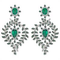 Emerald fern earrings by Asprey