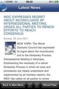 The WDC app provides the latest news to readers