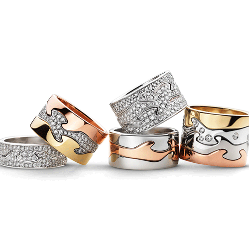 Georg Jensen's iconic 'Fusion' puzzle rings