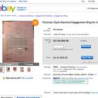 eBay sellers use images of valuation certificates in their advertisements.