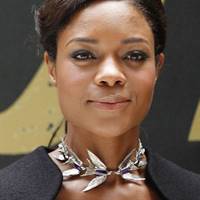 Naomie Harris at the Skyfall premier wearing Jordan Askill's swallow necklace.