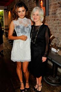 Left to right: Phoebe Tonkin and Jan Logan at the campaign launch.