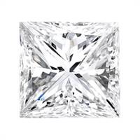 A princess cut diamond