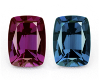 Various coloured Alexandrite