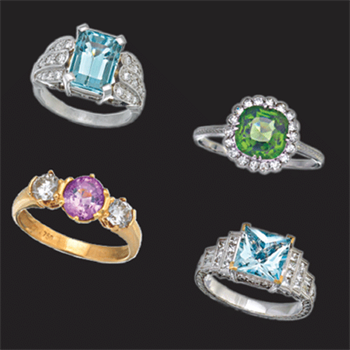 ?Coloured gems offer retailers a greater margin for a number of reasons.