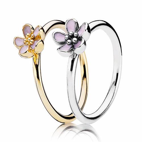 Pandora's Cherry Blossom rings