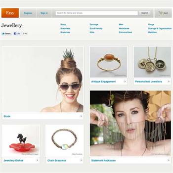 Etsy's generic jewellery page