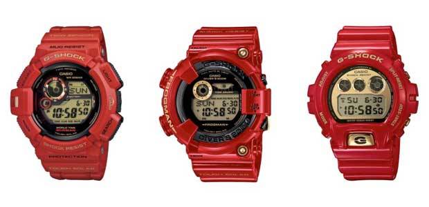 (L to R) Mudman G-9330A, Frogman GF-8230A and DW-6930A