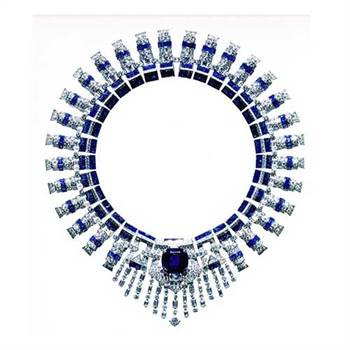 Cartier diamond and sapphire necklace, 1936