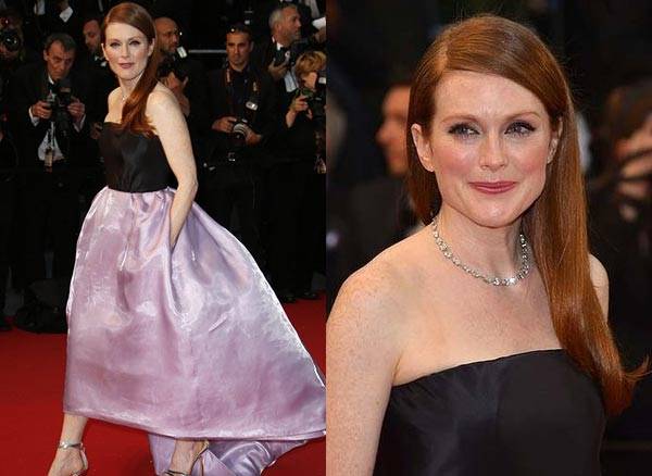 Julianne Moore at Cannes 2013 wearing Chopard jewellery