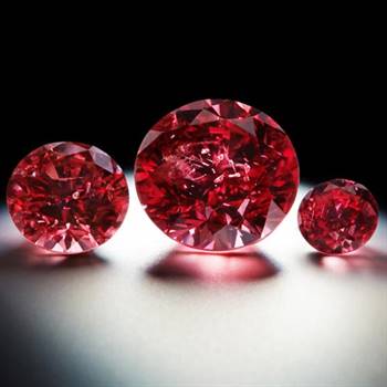 The pinnacles of the tender, rare red diamonds from Argyle's reserve