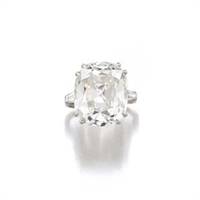 A 19.03-carat diamond Bulgari ring set with a cushion-shaped stone from 1962 sold for CHF 749,000 (A$790,000)