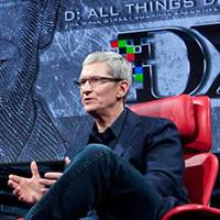 Apple CEO Tim Cook speaking at D: All Things Digital conference in May this year