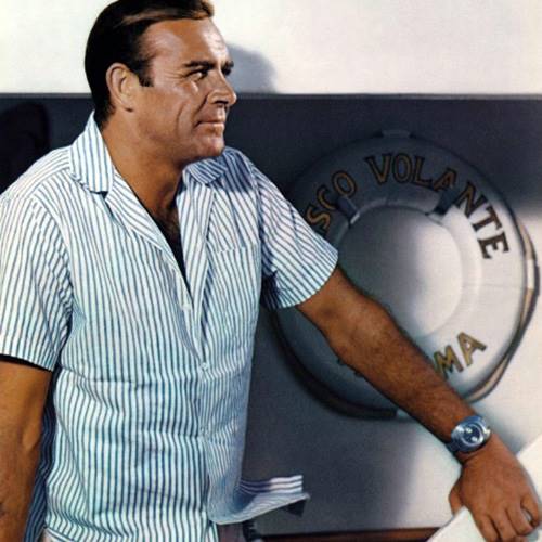 Sean Connery (aka James Bond) wearing the famous watch