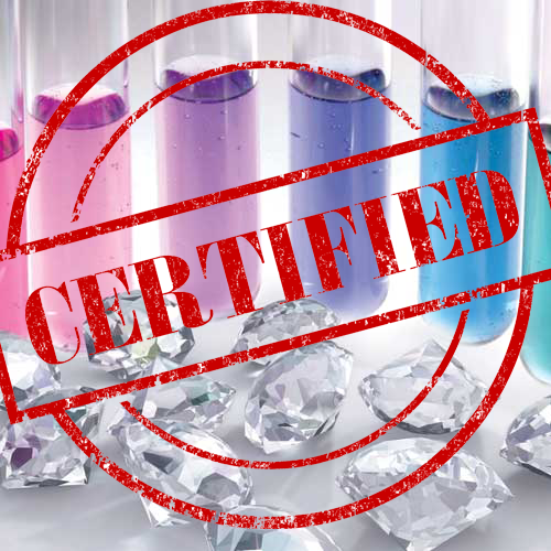 The certificate will clearly state that the diamond has been lab-grown