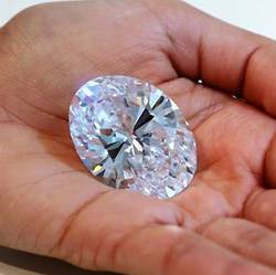 The diamond is said to be the size of an egg