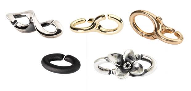 X by Trollbeads features organic shapes to accentuate the links