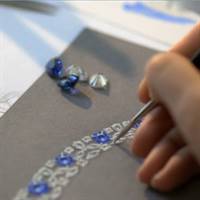 Graff Diamonds designs a timeless diamond and sapphire necklace