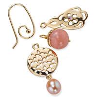 Earring hooks come in 14ct gold & sterling silver, with a variation of stones like Pink Pearl & Amethyst in the pendants.
Come up with your own combination, a perfect way to dress up any outfit