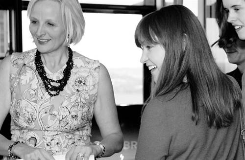 Karin Adcock, founder of House of Brands, chats to guests at the private launch of X by Trollbeads