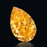 The Orange set an international auction record for the highest price paid for a fancy vivid orange diamond