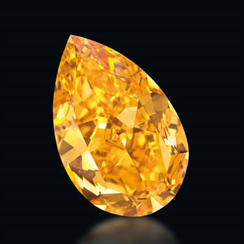 The Orange set an international auction record for the highest price paid for a fancy vivid orange diamond