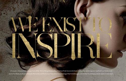 LoveGold campaign, featuring on its website