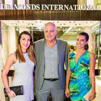 Charles Bentley, CEO of Diamonds International, with guests