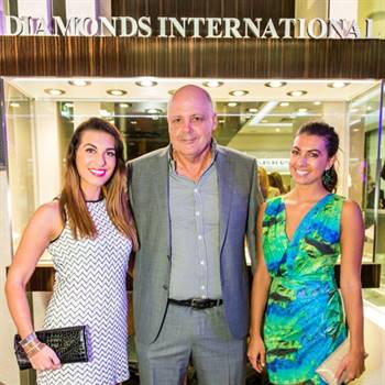 Charles Bentley, CEO of Diamonds International, with guests