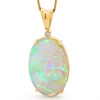 Light opal pendant from Opals Australia