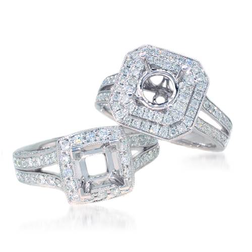 Diamond Sensation's halo rings