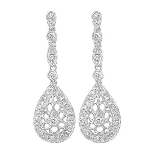 Protea Diamonds' drop earrings