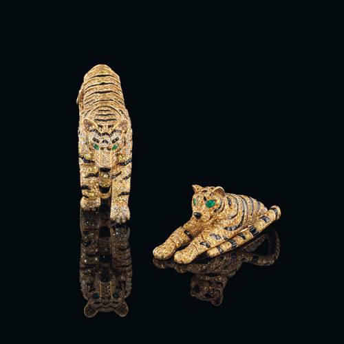 The Cartier Tiger collection is expected to fetch up to $2.8 million