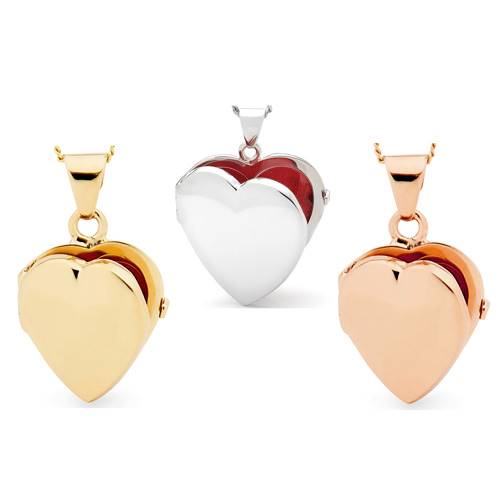 Oro Bello Jewellery's heart lockets