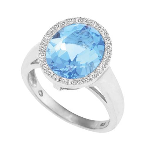 Protea Diamonds' blue topaz ring