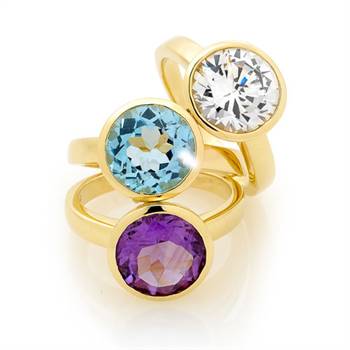 Sparkle Impex's latest gem-set solitaire rings