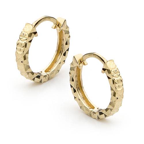 Oro Bello's new single-row 'gold huggie' earrings