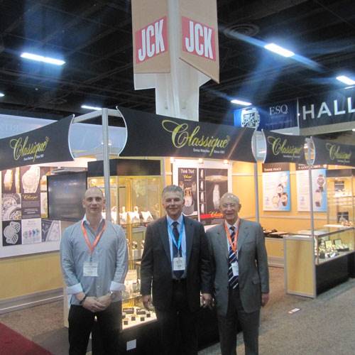 Steve Der Bedrossian with his father, Sam and Classique's US distributor, Bob Guidara