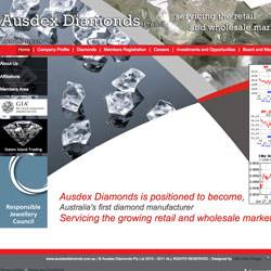 Ausdex Diamonds website