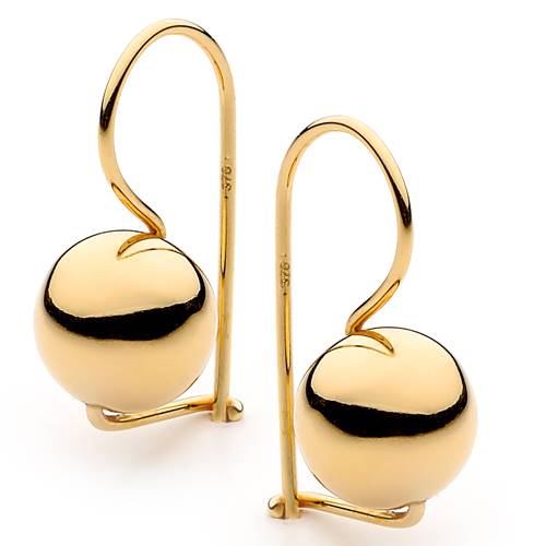 9ct yellow gold earrings from Oro Bello that will be on show at this weekend's Sydney fair