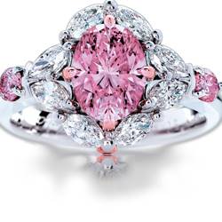 Calleija Jewellers 'My Fair Lady' piece featuring a tendered Argyle Pink Diamond