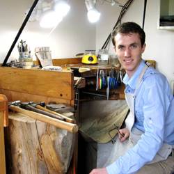 Julian Bartrom, a self-employed jeweller reaping the rewards of custom-made jewellery