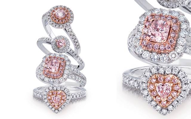 Pink Kimberley's extensive ring range