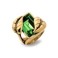 Leaf ring, green