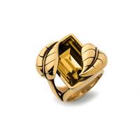 Leaf ring, gold